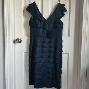 Shimmery Blue Party Dress
